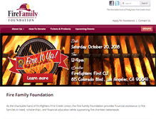 Tablet Screenshot of firefamilyfoundation.org